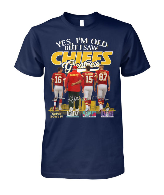 Kansas City Chiefs - Yes I'm Old But I Saw Chiefs Greatness TShirt Moonbestprint