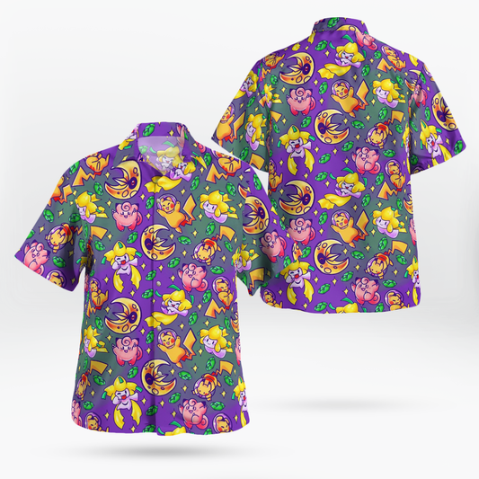 Pokemon Colorful Hawaiian Shirt - Moonbestprint