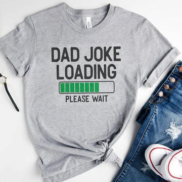 Gift For Expecting Dad - Dad Joke Loading - T shirt - Qttrendycustom