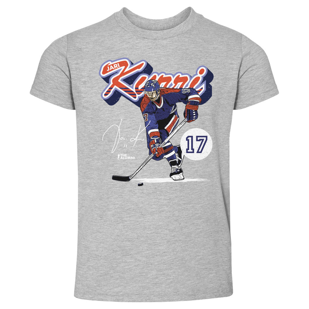 Jari Kurri Edmonton Retro Script