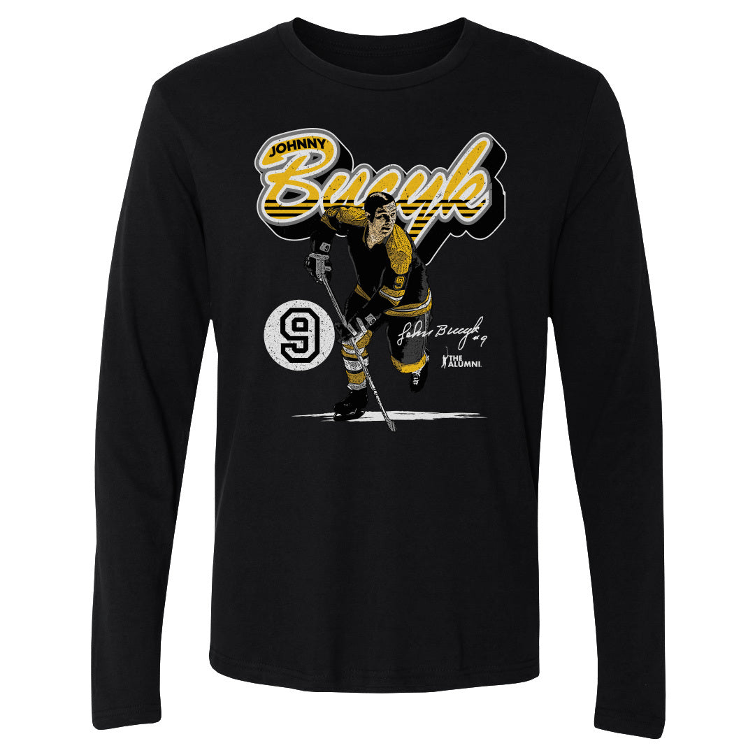 Johnny Bucyk Boston Retro Script