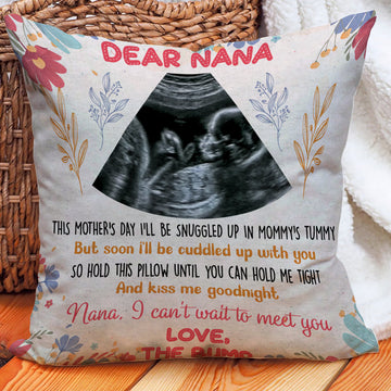 Throw Pillow - Personalized Dear Nana This Mothers Day Pillow - Siblingslove