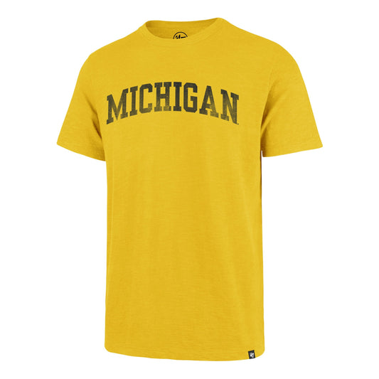MICHIGAN WOLVERINES GRIT WORDMARK  SCRUM TEE