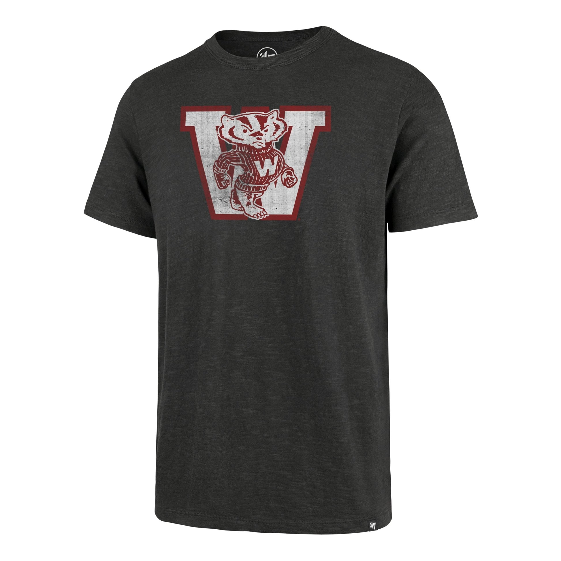 WISCONSIN BADGERS VINTAGE GRIT  SCRUM TEE