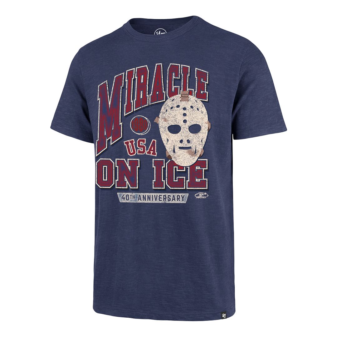 USA HOCKEY MIRACLE ON ICE MASK  SCRUM TEE