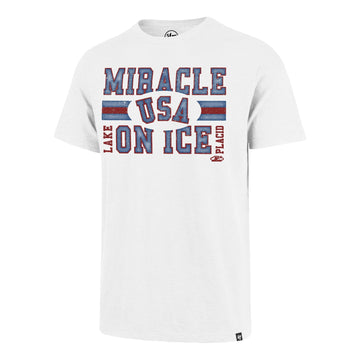 USA HOCKEY MIRACLE ON ICE WHITE  SCRUM TEE