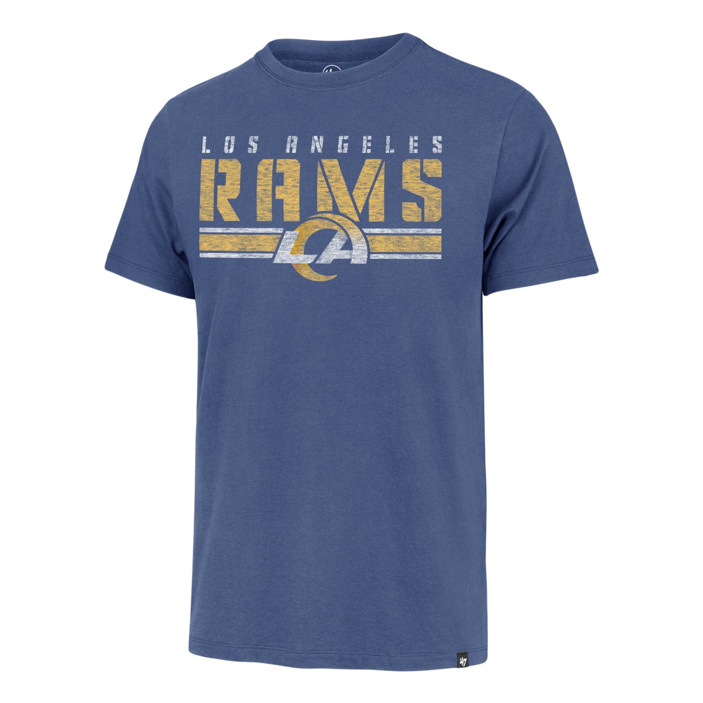 LOS ANGELES RAMS STRIPE THRU  FRANKLIN TEE