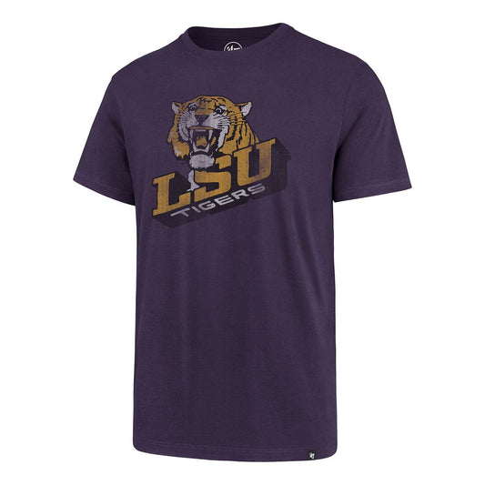LOUISIANA STATE TIGERS LSU  VINTAGE GRIT SCRUM TEE