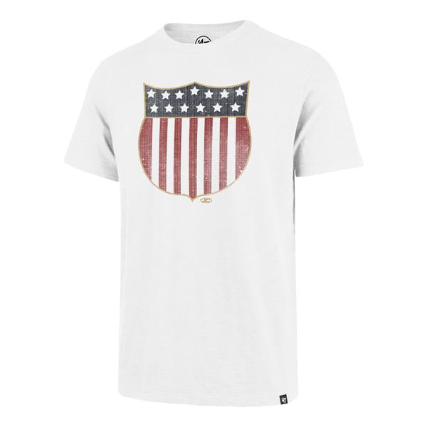 USA HOCKEY VINTAGE 1920 SHIELD GRIT  SCRUM TEE