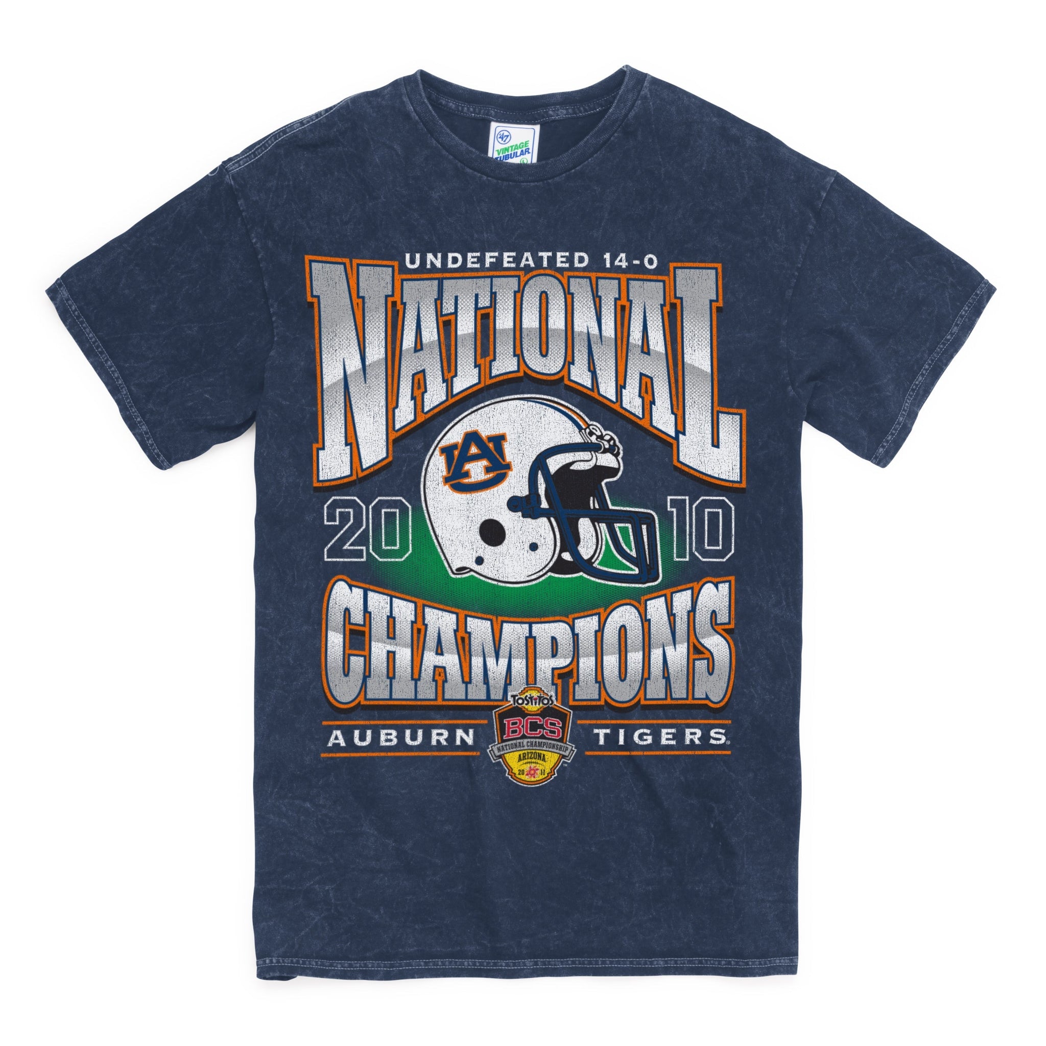 AUBURN TIGERS 2010 NATIONAL CHAMPS ROCKER  VINTAGE TUBULAR TEE