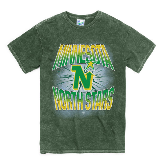 MINNESOTA NORTH STARS VINTAGE BOTTLE ROCKET  VINTAGE TUBULAR TEE