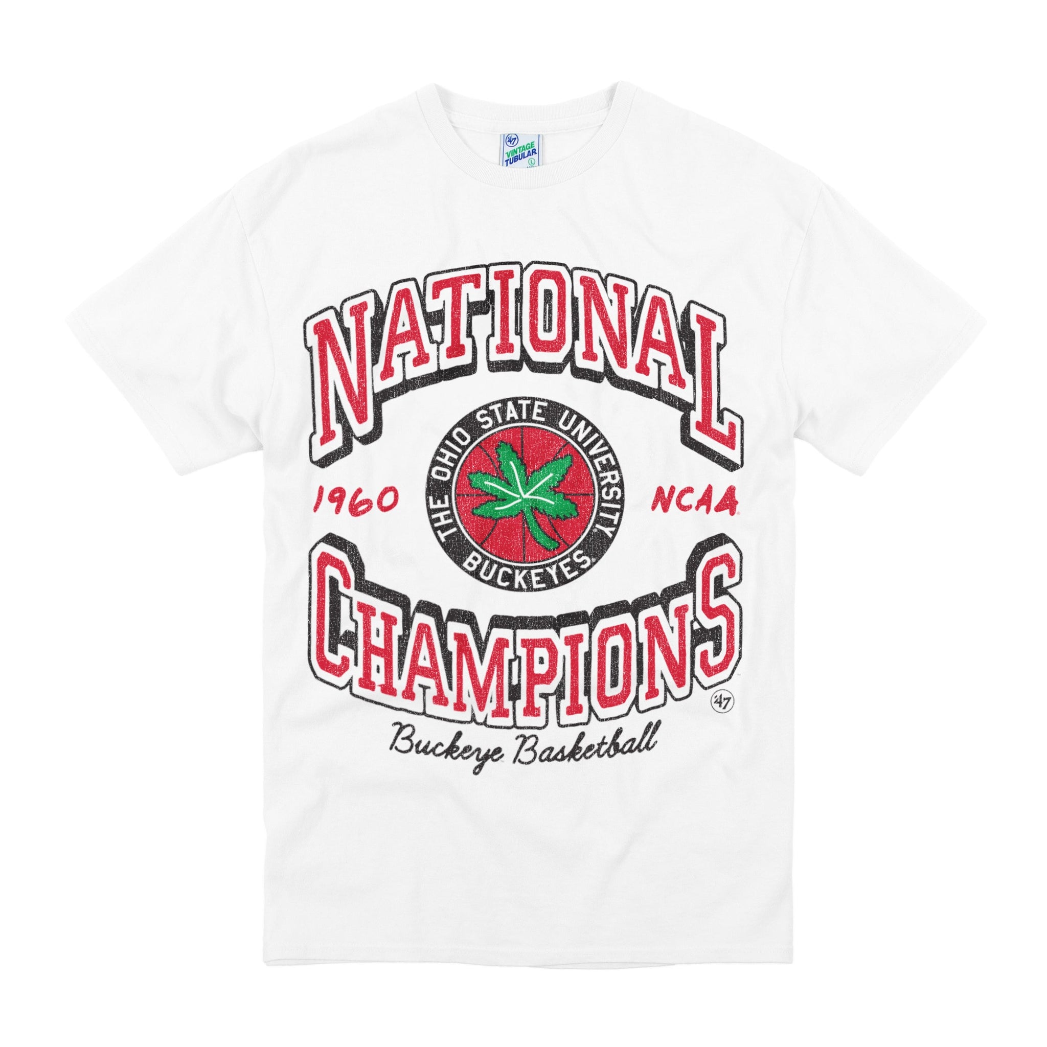 OHIO STATE BUCKEYES 1960 CHAMPS  VINTAGE TUBULAR TEE