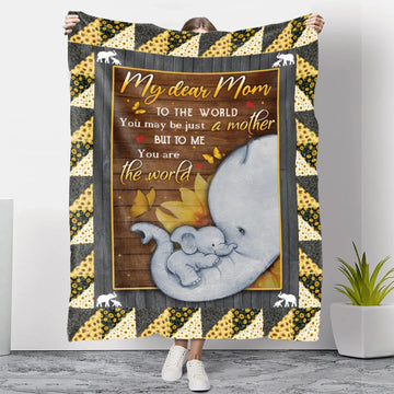 Gift For Mom - To Me, You Are The World - Blanket - Qttrendycustom