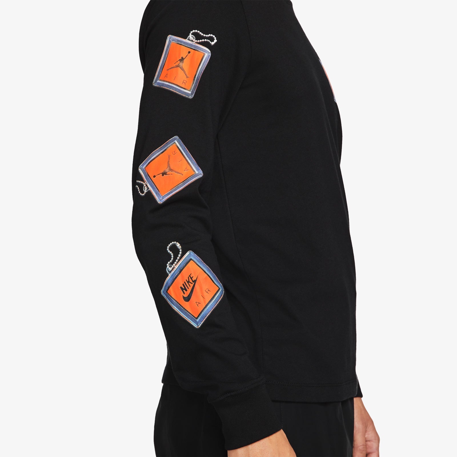 Jordan Keychain Long Sleeve T-Shirt - Black