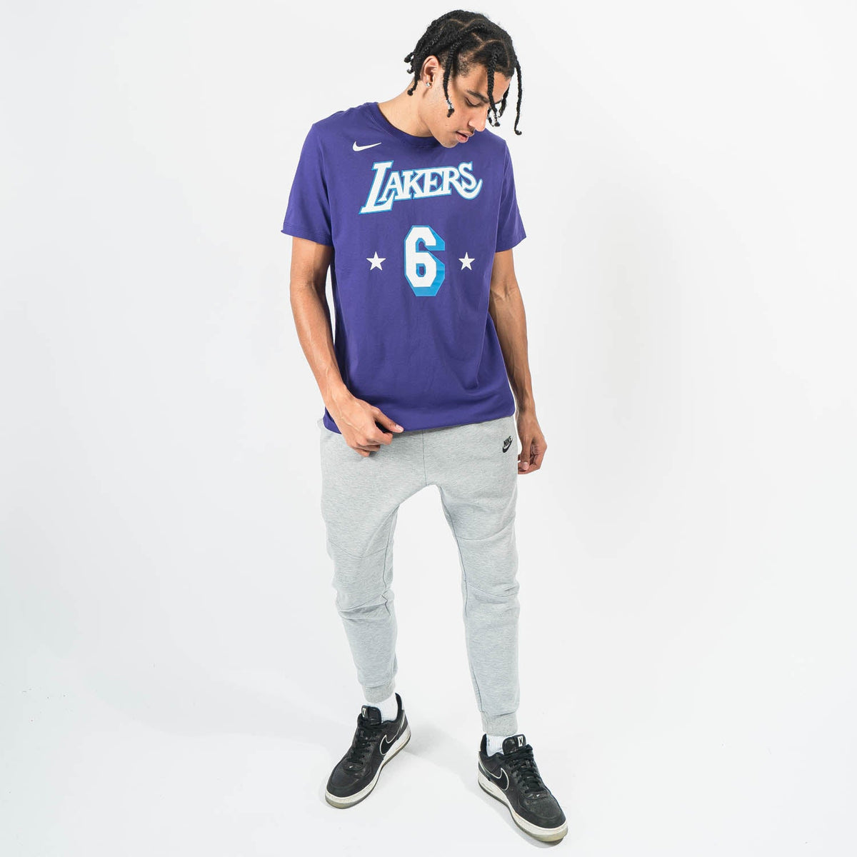 Nike Kids NBA Player T-Shirt Lebron James Los Angeles Lakers City Edition  Mixtape