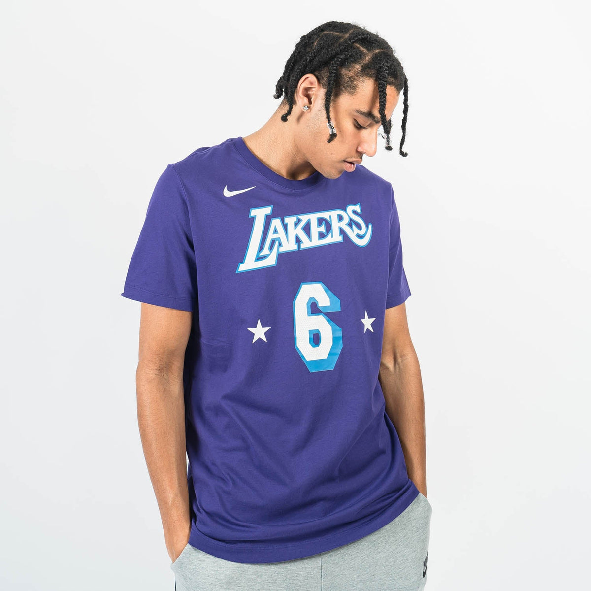 LeBron James Lakers Nike Dri-FIT NBA T-Shirt.