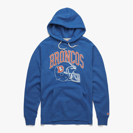 Denver Broncos Helmet Retro Hoodie