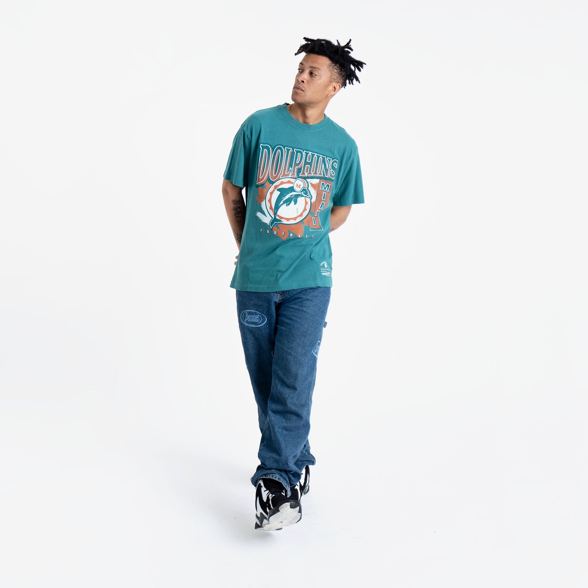 Miami Dolphins Vintage Brush Off NFL T-Shirt