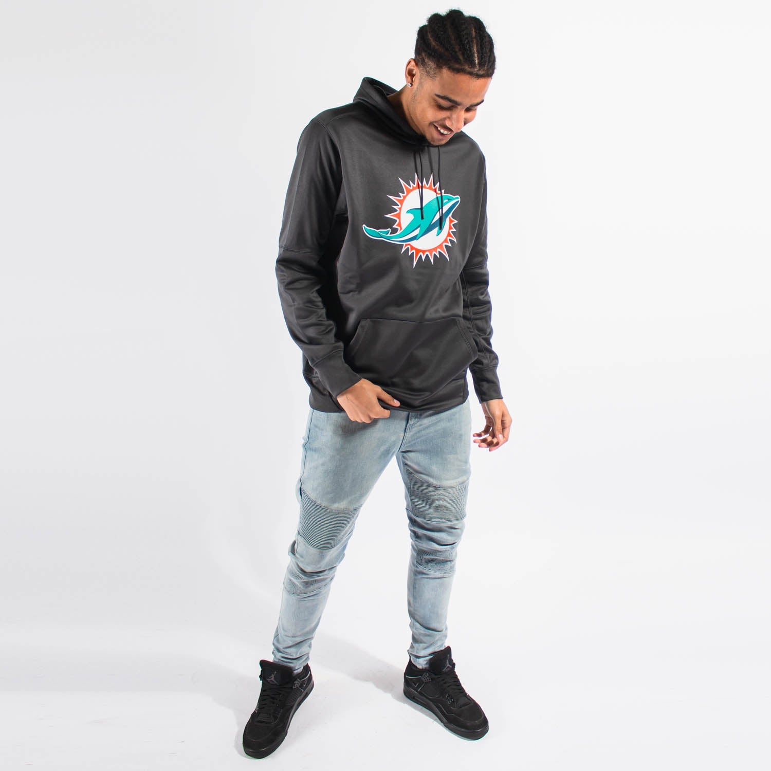 Miami Dolphins Prime Logo NFL Hoodie