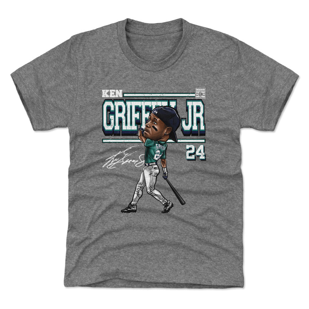  Ken Griffey Jr. Long Sleeve Shirt - Ken Griffey Jr. Seattle  Derby Cartoon : Sports & Outdoors