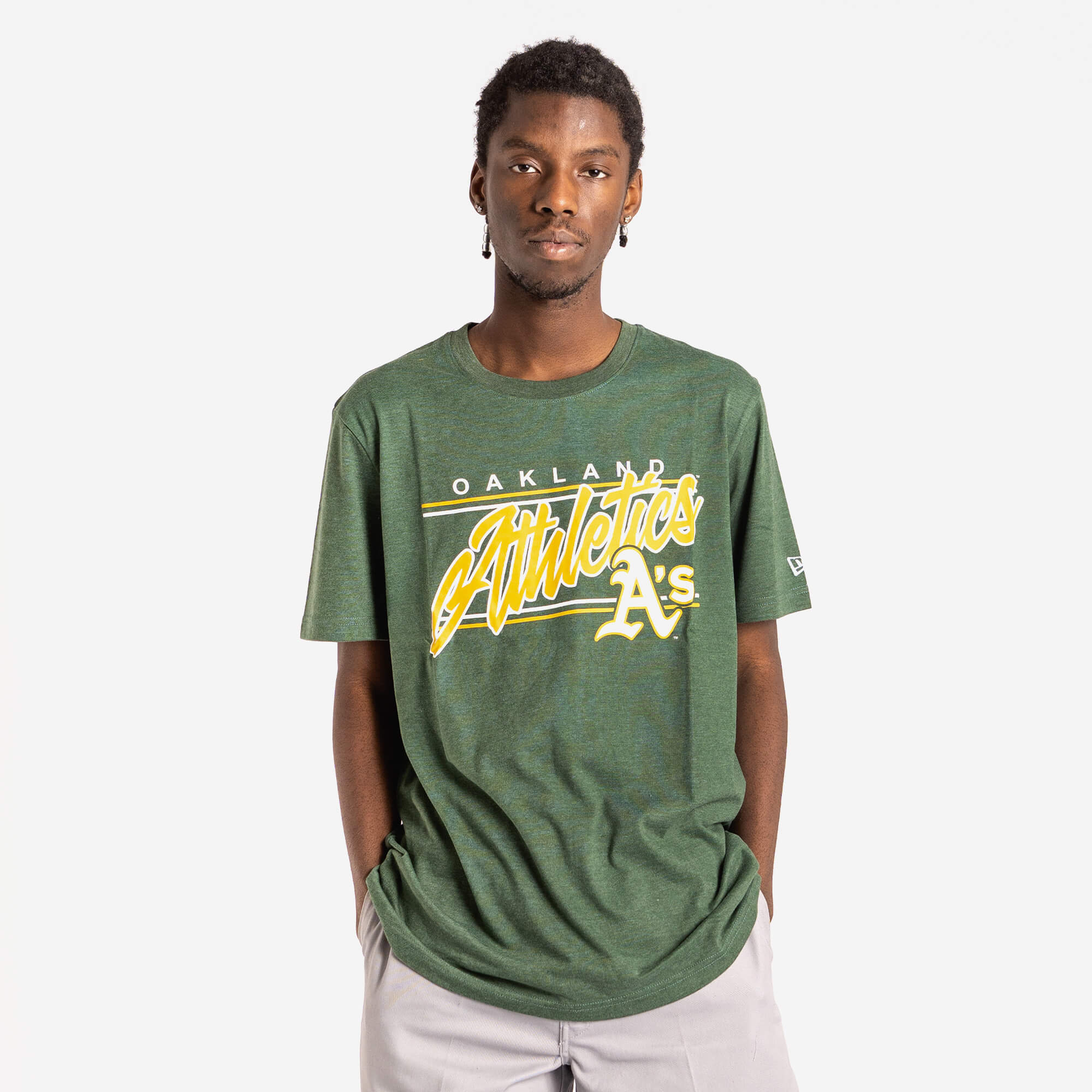 Oakland Athletics Script Block MLB T-Shirt