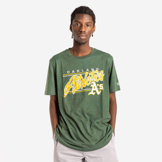 Oakland Athletics Script Block MLB T-Shirt
