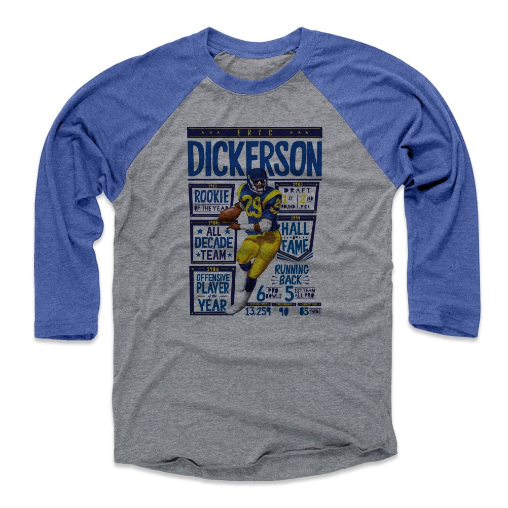 Eric Dickerson Stats B/Unisex Tee/3XL