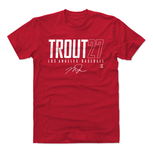 Mike Trout Los Angeles A Elite WHT
