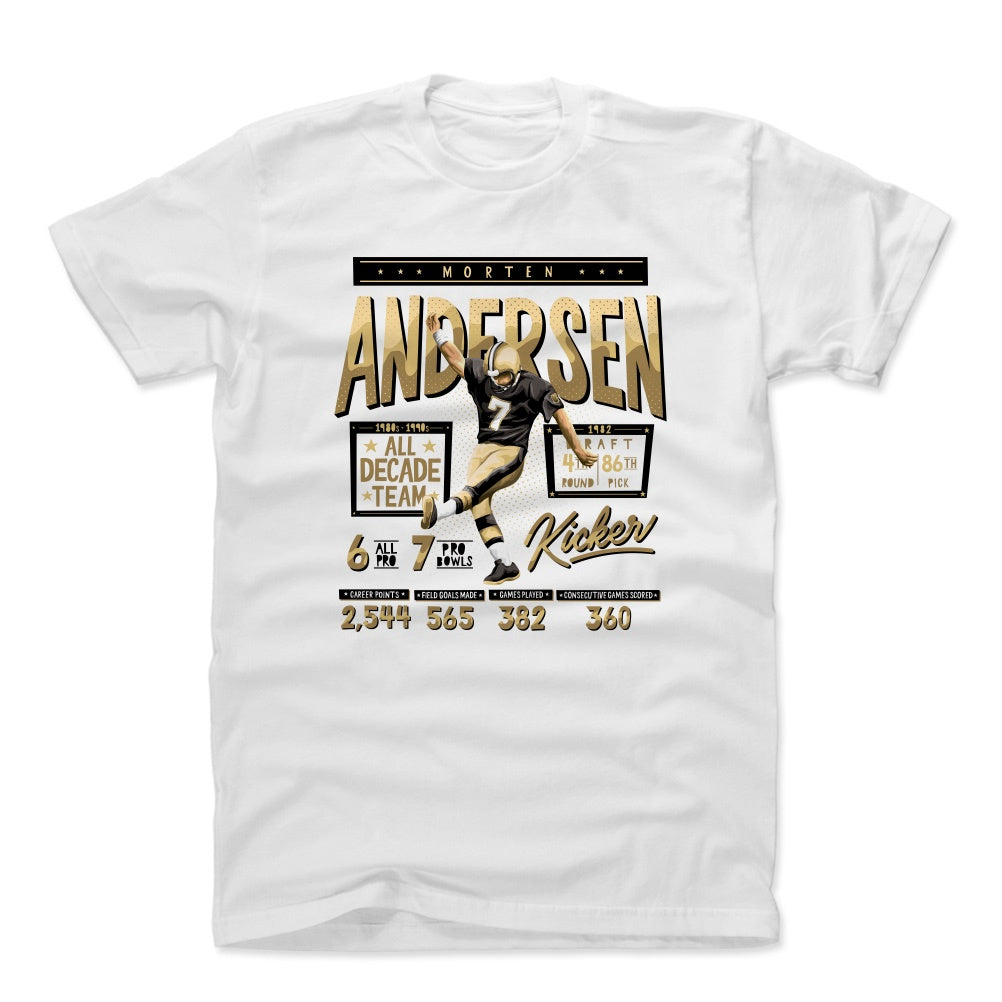 Morten Andersen Stats K/Unisex Tee/3XL