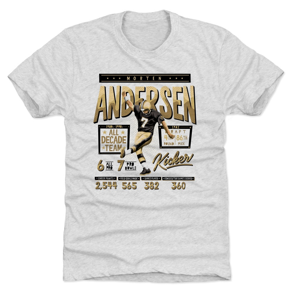 Morten Andersen Stats K/Unisex Tee/3XL