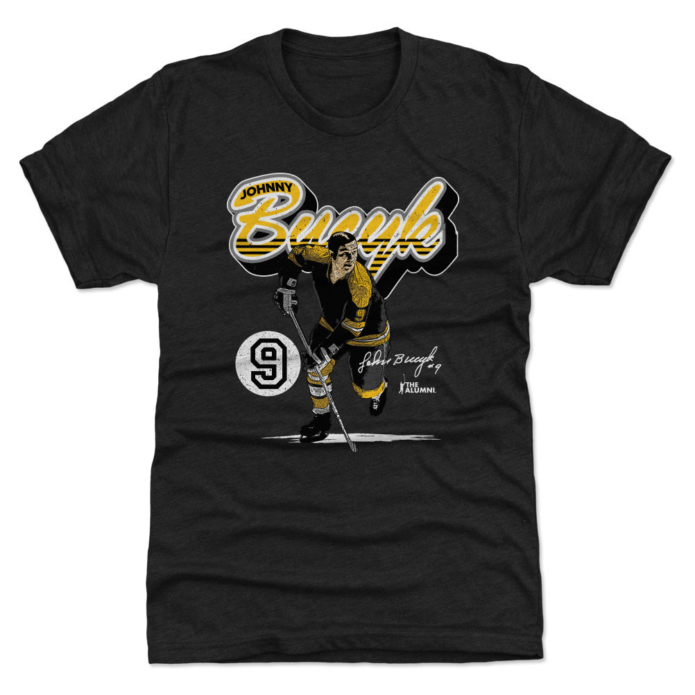 Johnny Bucyk Boston Retro Script