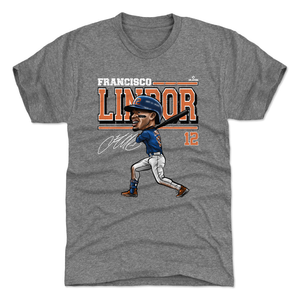 Francisco Lindor Cartoon WHT