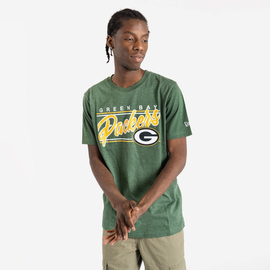 Green Bay Packers Script Block NFL T-Shirt
