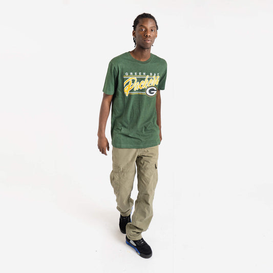 Green Bay Packers Script Block NFL T-Shirt
