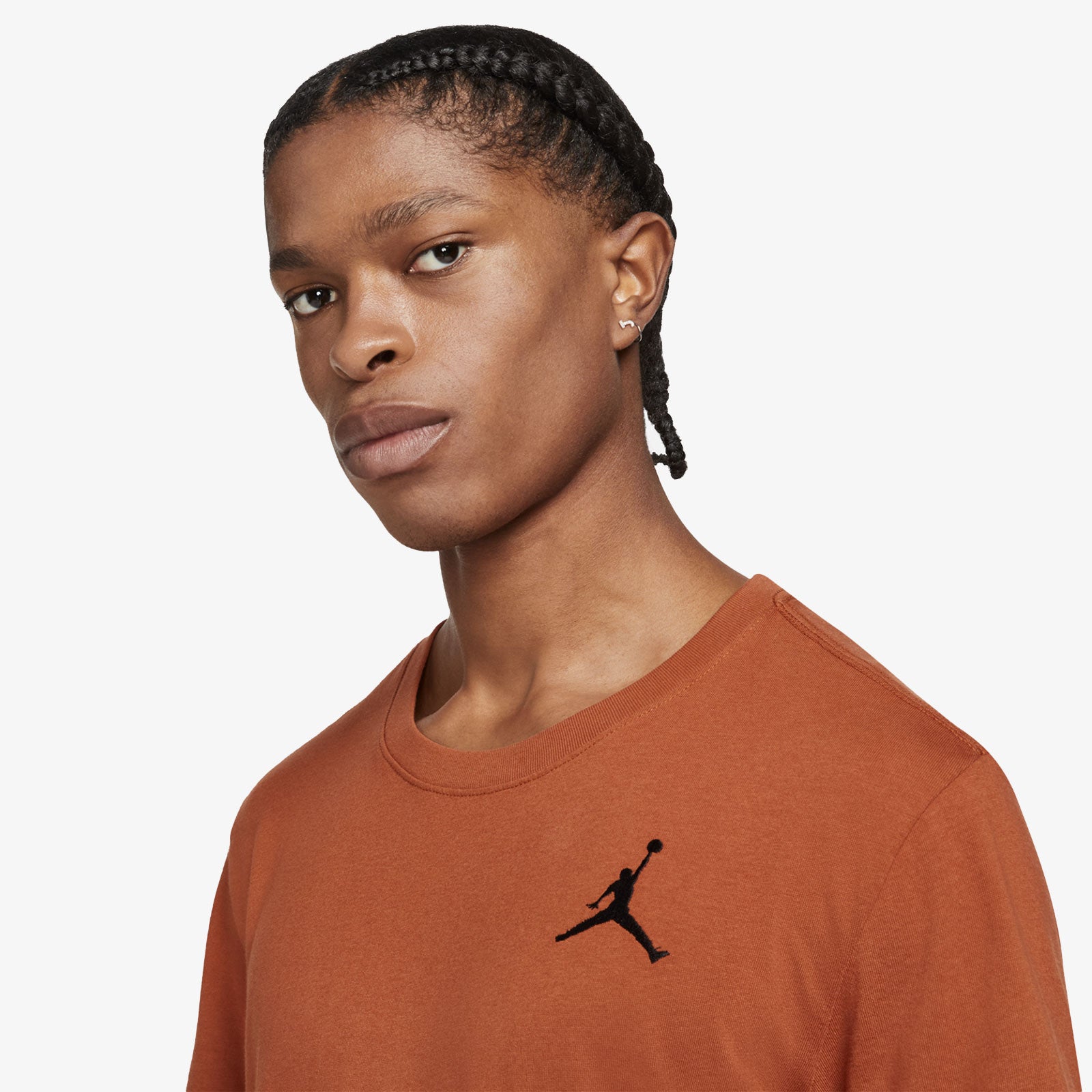 Jordan Jumpman Embroidered T-Shirt - Dark Russet