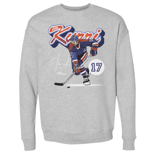 Jari Kurri Edmonton Retro Script