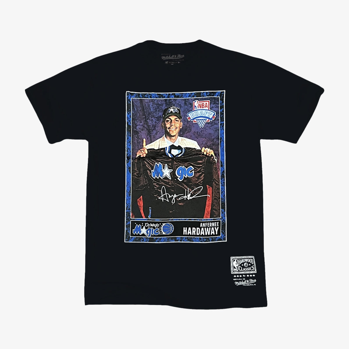 Penny Hardaway Orlando Magic Draft Day Tee - Black - Throwback