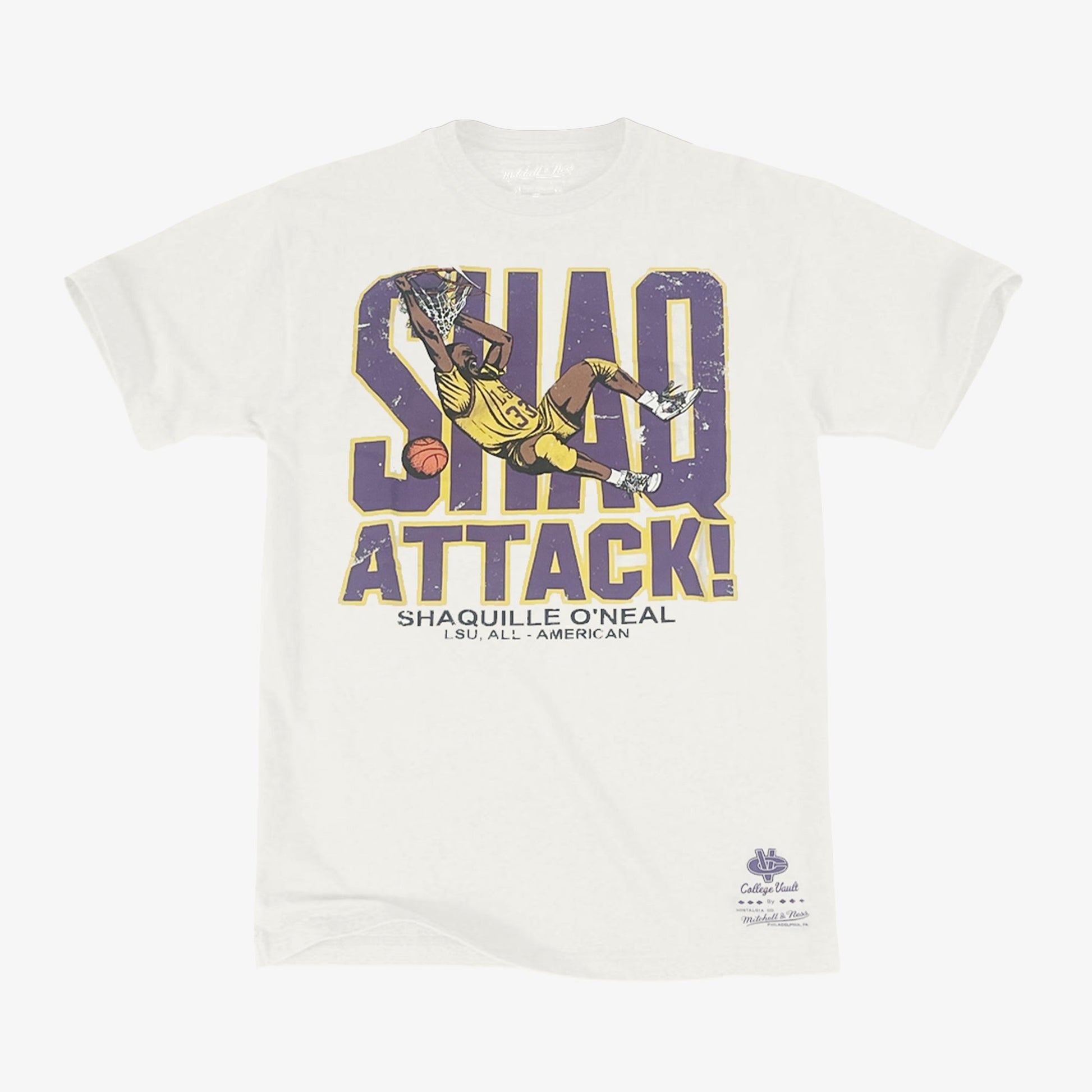 Shaquille O'Neal Louisiana State University Vintage Shaq Attack NCAA T-Shirt