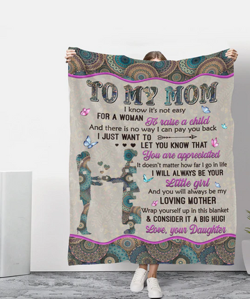 Gift For Mom - My Loving Mother - Blanket - Qttrendycustom