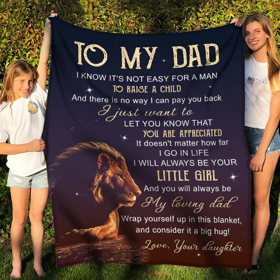 InnoBeta No.1 Dad Throw Blanket 60x80 - Soft Flannel Fleece Gift For Father's Day, Birthday - View #2