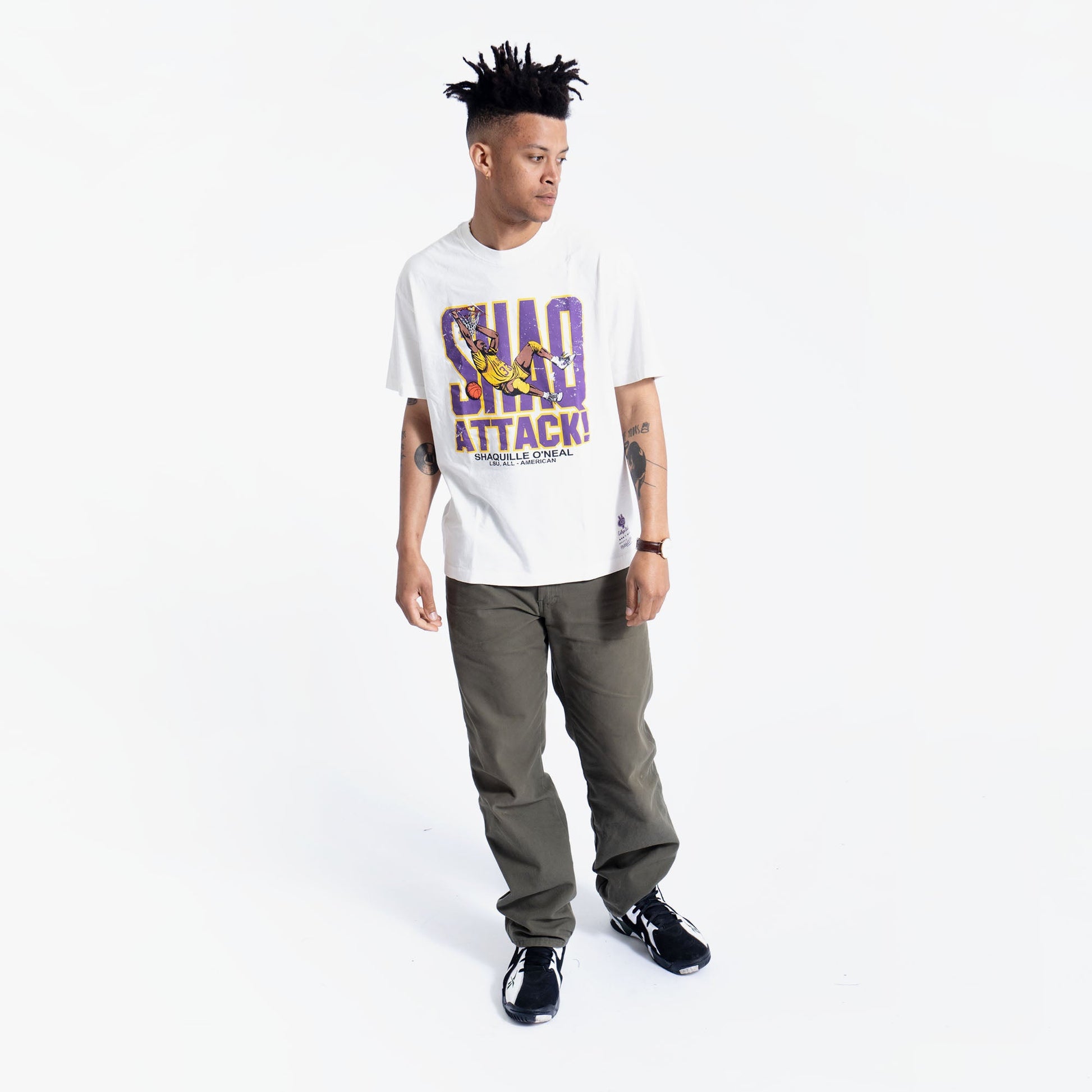Shaquille O'Neal Louisiana State University Vintage Shaq Attack NCAA T-Shirt