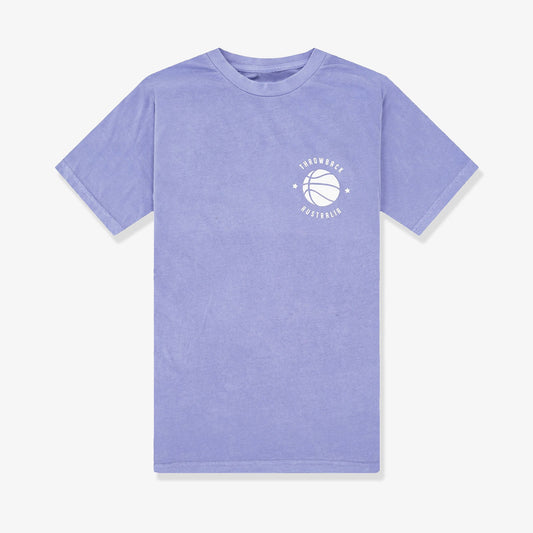 Hoops Crest Wash Tee - Lilac