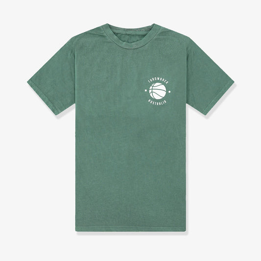 Hoops Crest Wash Tee - Teal