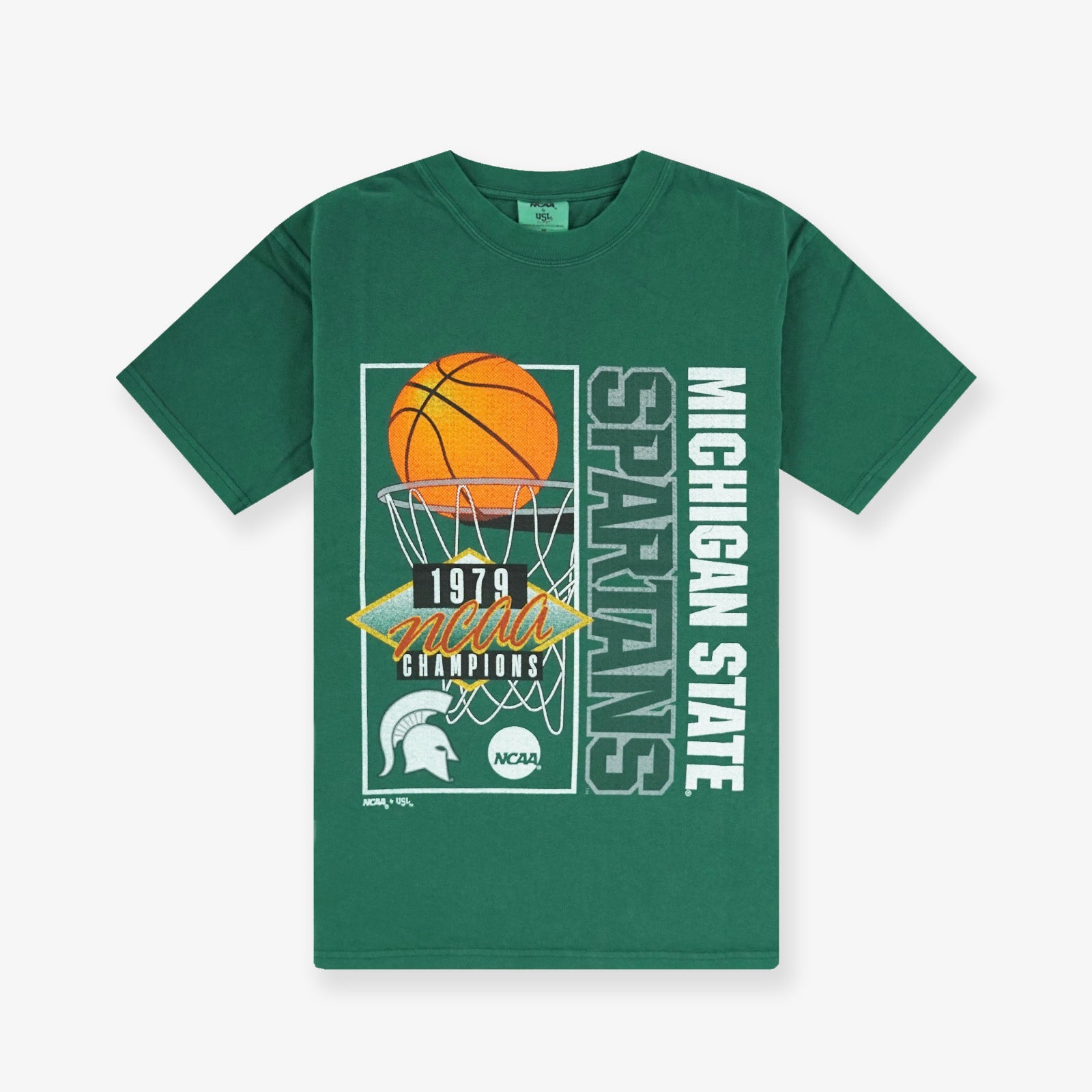 Michigan State Spartans NCAA Champions Tee - Vintage Green