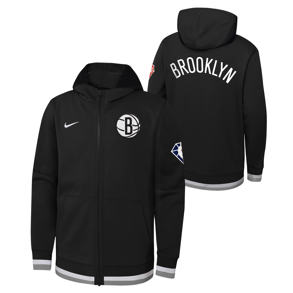 Brooklyn nets therma flex hoodie hot sale