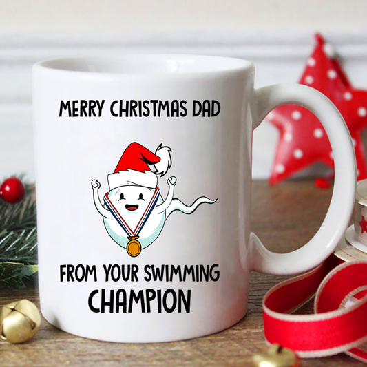 Gift For Expecting Dad - Swimming Champion - Mug - Qttrendycustom