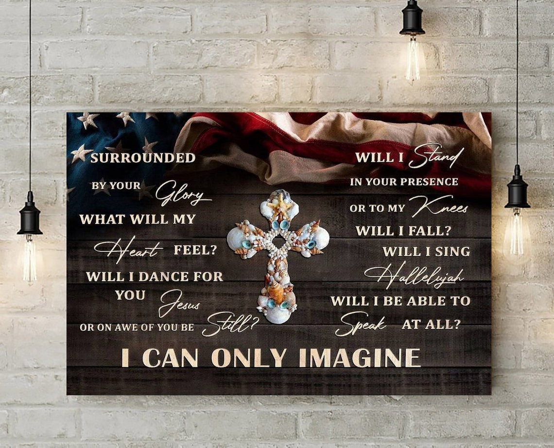 I Can Only Imagine - Christian Wall Decor - Jesus - Matte Canvas - Qttrendycustom