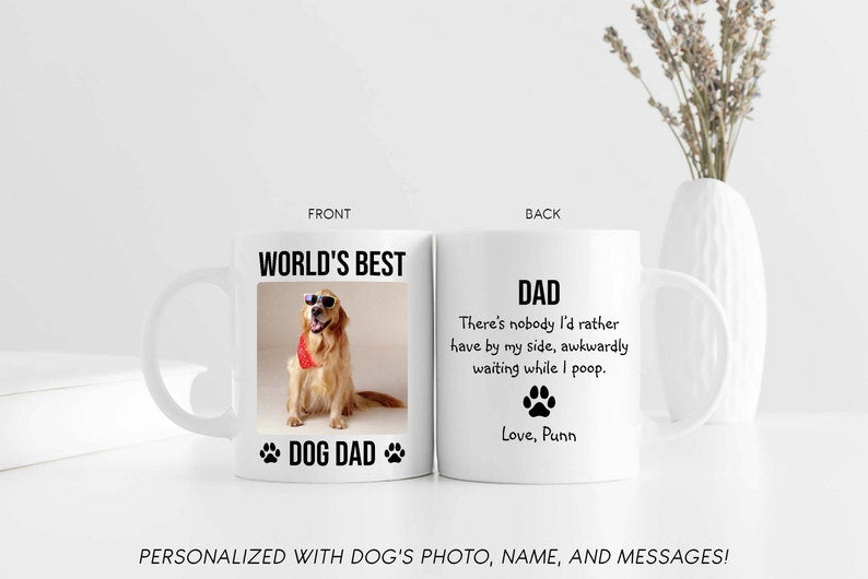 Best Gift For Father - World's Best Dog Dad Mug - Qttrendycustom