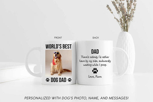 Best Gift For Father - World's Best Dog Dad Mug - Qttrendycustom