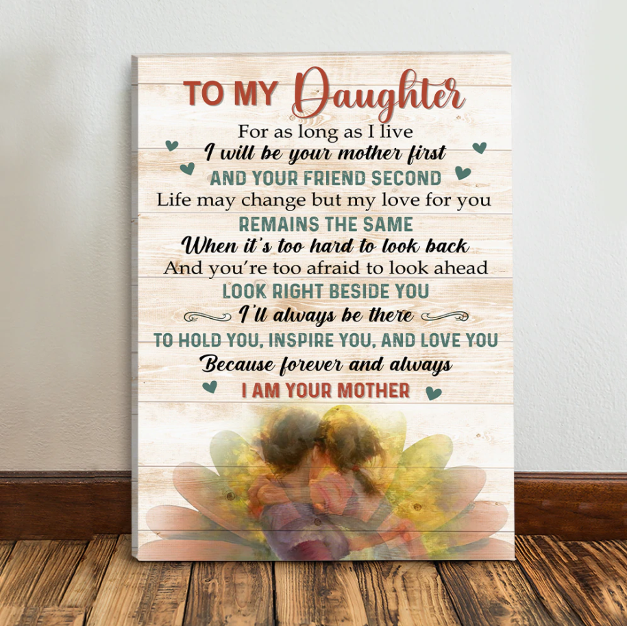 Gift For Daughter From Mom- Hold You, Inspire You And Love You - Matte Canvas - Qttrendycustom